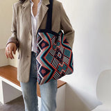 Ethnic Style Woven Shoulder Bag for Women