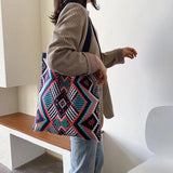 Ethnic Style Woven Shoulder Bag for Women