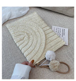 Wool Ball Decorative Shoulder Messenger Bag