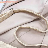 Plaid Women Crossbody Bag Large Capacity Solid