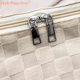 Plaid Women Crossbody Bag Large Capacity Solid