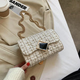 Woolen Women Bag Chain Shoulder Messenger Bag