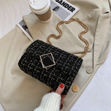 Woolen Women Bag Chain Shoulder Messenger Bag