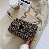 Woolen Women Bag Chain Shoulder Messenger Bag