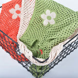 Woolen Yarn Tote Bag Women's Shoulder Bags Female Shopper Casual Knitting Mesh