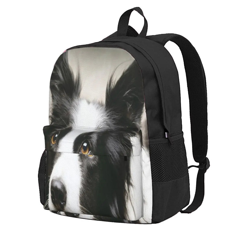 Border Collie Backpacks Men Women Bag