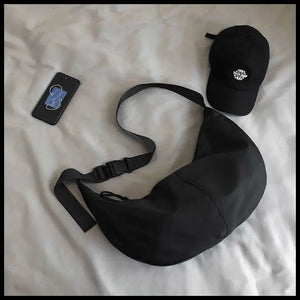 Dumpling Bag College Student Large Capacity Shoulder Bag Unisex Cross Bag
