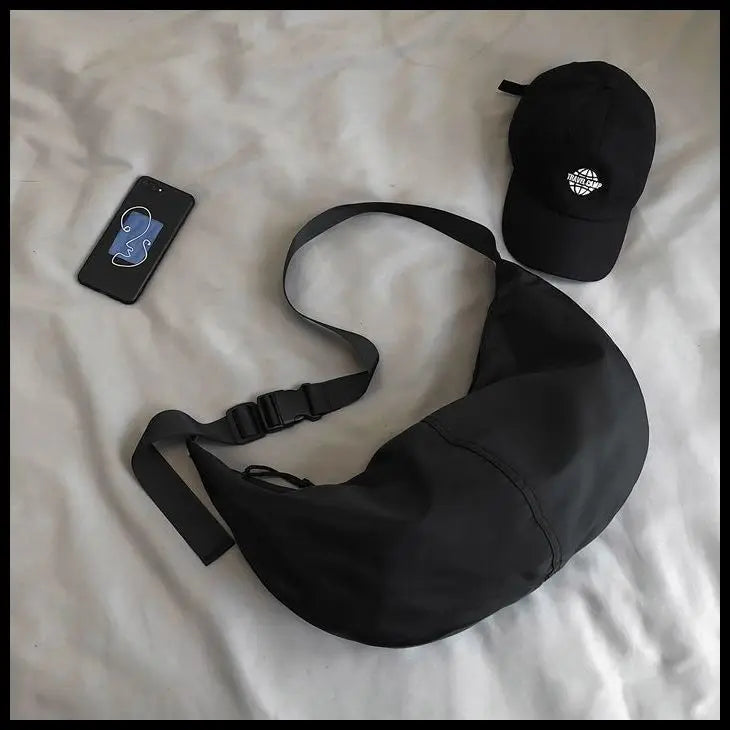 Dumpling Bag College Student Large Capacity Shoulder Bag Unisex Cross Bag