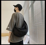 Dumpling Bag College Student Large Capacity Shoulder Bag Unisex Cross Bag