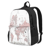 Adventure Awaits World Map Backpack Men Women