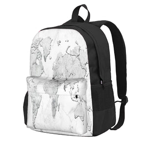World Map Marble 3 Backpacks Men's Backpacks Bags For Women