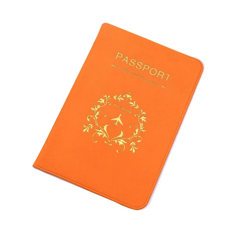 Universal Leather Passport Cover 5 Colors Travel Passport Cover Men and Women