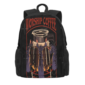 Coffee 2 Backpack Men Women Bags