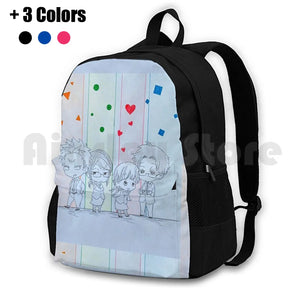 Wotakoi Love Is Hard For Chibi Anime Outdoor Hiking Backpack