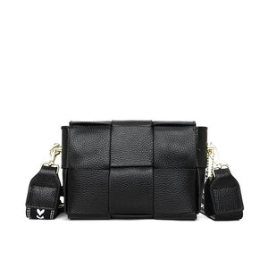 Leather Mini Square Bag Messenger Shoulder Bag for Women