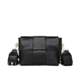 Leather Mini Square Bag Messenger Shoulder Bag for Women
