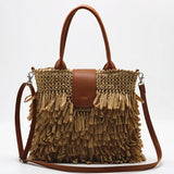 Woven Bag Handbag Straw Crossbody Bag