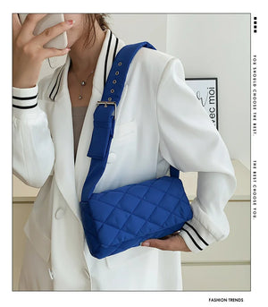 Cotton Padded Shoulder Bag for Women