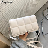 Woven Flap Women's Shoulder Bag Crossbody Handbag Chain Tote Messenger Bag