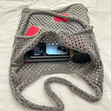Hollow Mesh Hobo Bag Large Capacity Eco-Friendly Shoulder Bag