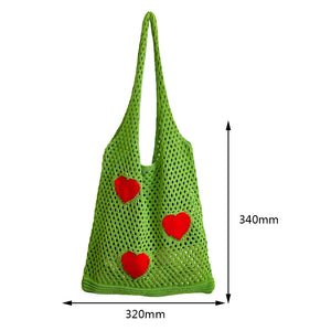 Hollow Mesh Hobo Bag Large Capacity Eco-Friendly Shoulder Bag