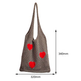 Hollow Mesh Hobo Bag Large Capacity Eco-Friendly Shoulder Bag