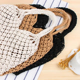 Cut-Out Tote Bag Large Capacity Double Handle Beach Bag
