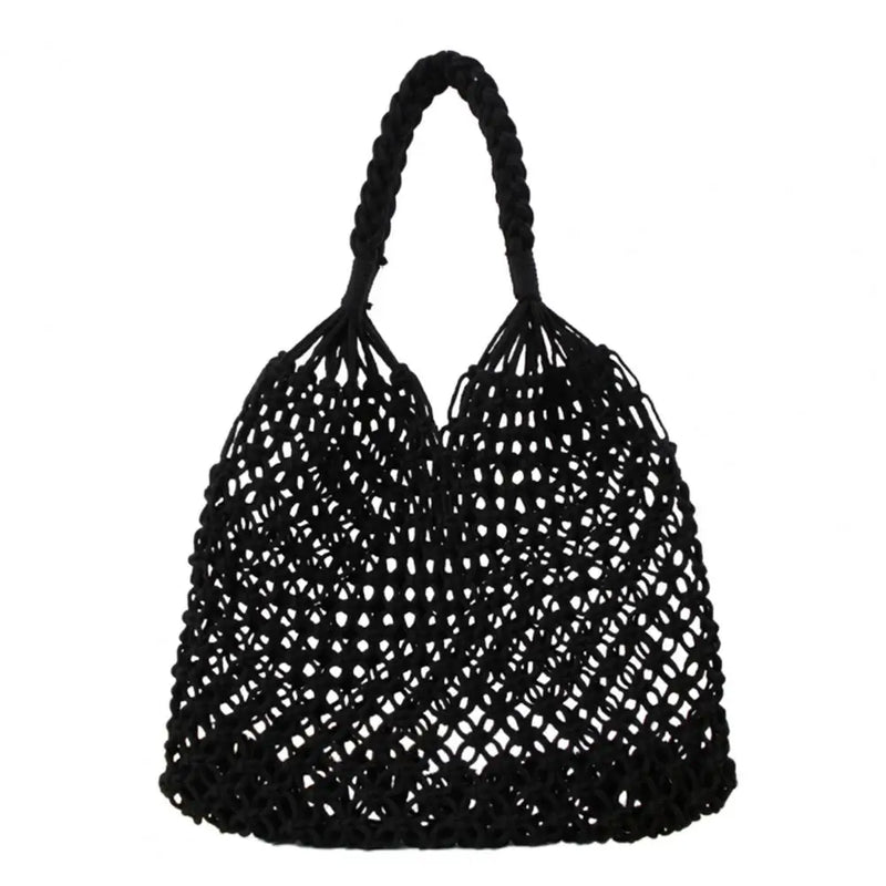 Cut-Out Tote Bag Large Capacity Double Handle Beach Bag