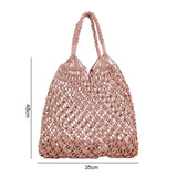 Cut-Out Tote Bag Large Capacity Double Handle Beach Bag