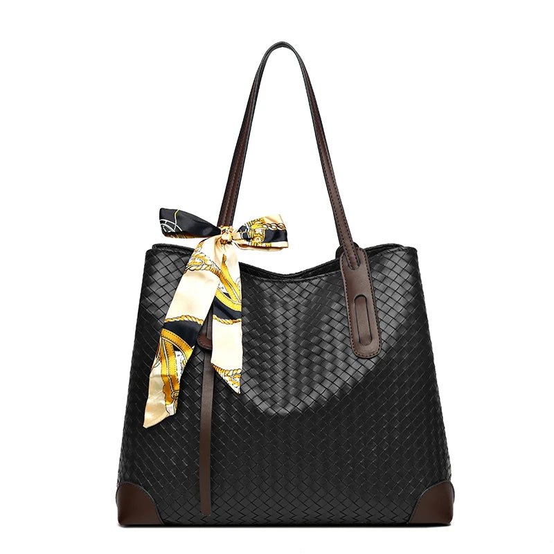 Large Capacity Women's Shoulder Bag Soft Leather Handbag
