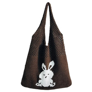 Large Capacity Rabbit Shoulder Bag Eco-Friendly Tote