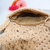 Ethnic Style Straw Tote Beach Bag for Women