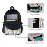 Pastel Kilim Pattern Backpacks Men Women Harajuku Zip Pockets