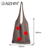 Large Capacity Mesh Net Grocery Bag Eco-Friendly Reusable Foldable Handbag