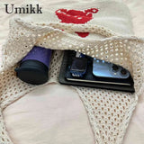 Rabbit Print Beach Bag for Women
