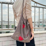 Mesh Net Beach Travel Handbag Large Capacity Eco-Friendly