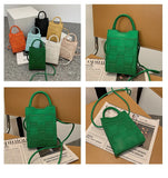 Woven Mobile Phone Bag Hand-held Small Square Bag