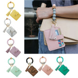 Silicone Beaded Bracelet Wallet Bangle
