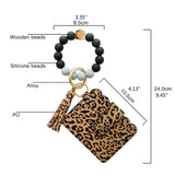 Silicone Beaded Bracelet Wallet Bangle