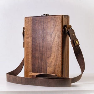 Wood Writers Messenger Box A5 Retro Shoulder Bag Briefcase