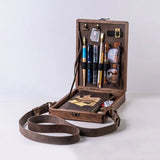 Wood Writers Messenger Box A5 Retro Shoulder Bag Briefcase