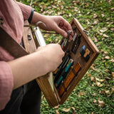 Wood Writers Messenger Box A5 Retro Shoulder Bag Briefcase