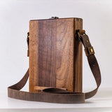Wood Writers Messenger Box A5 Retro Shoulder Bag Briefcase