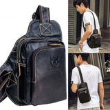 Hot Leather Messenger Bag Crossbody for Men