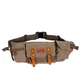 Canvas Messenger Bag Men Waist Bag