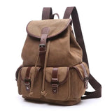 Hot Lady Canvas Travel Backpack Student School Bag