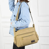 Canvas Shoulder Bag Unisex Women Men Hot