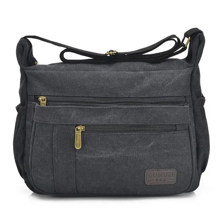 Canvas Shoulder Bag Unisex Women Men Hot