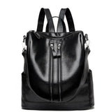Lady Leather Backpack Travel Bag