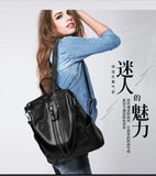 Lady Leather Backpack Travel Bag